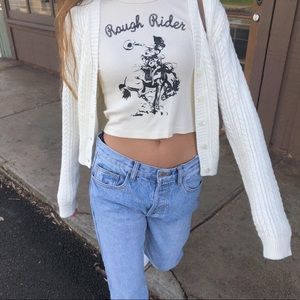 Brandy Melville Ashlyn Rough Rider Top